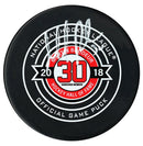 Martin Brodeur Autographed New Jersey Devils Honoured Member Hall of Fame Induction Official Puck CoJo Sport Collectables Inc.