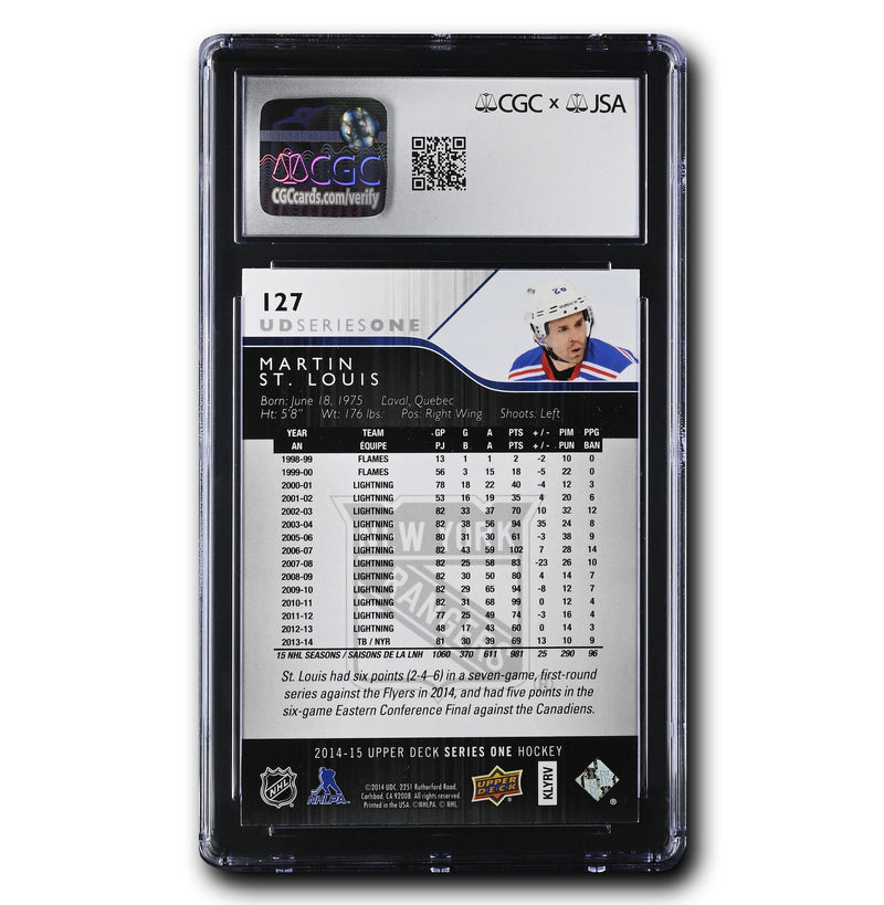 Martin St. Louis Autographed 2014-15 Upper Deck