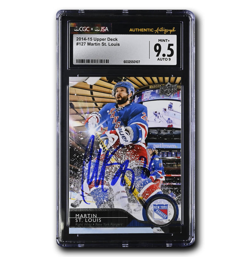 Martin St. Louis Autographed 2014-15 Upper Deck