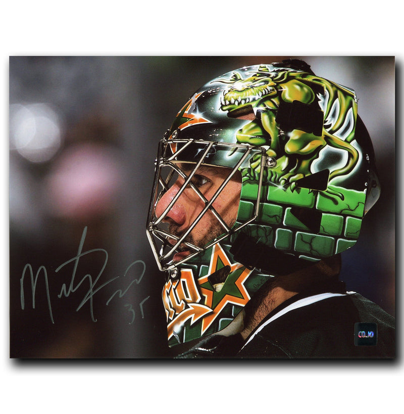 Marty Turco Dallas Stars Autographed Mask 8x10 Photo CoJo Sport Collectables