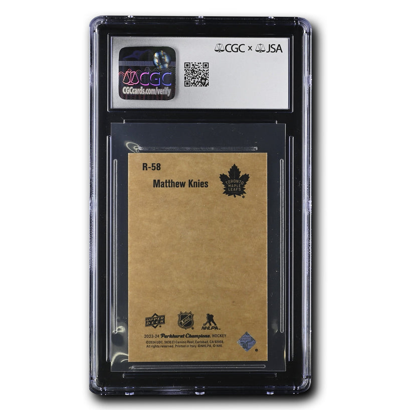 Matthew Knies Autographed 2023-24 Upper Deck Parkhurst Champions '52 Retro Mini