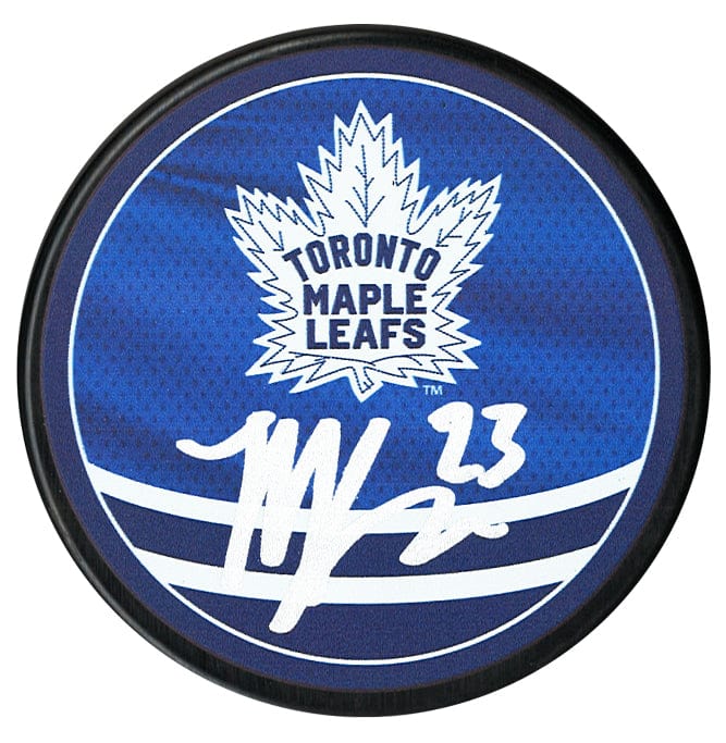 Matthew Knies Autographed Toronto Maple Leafs Reverse Retro 2.0 Puck CoJo Sport Collectables Inc.