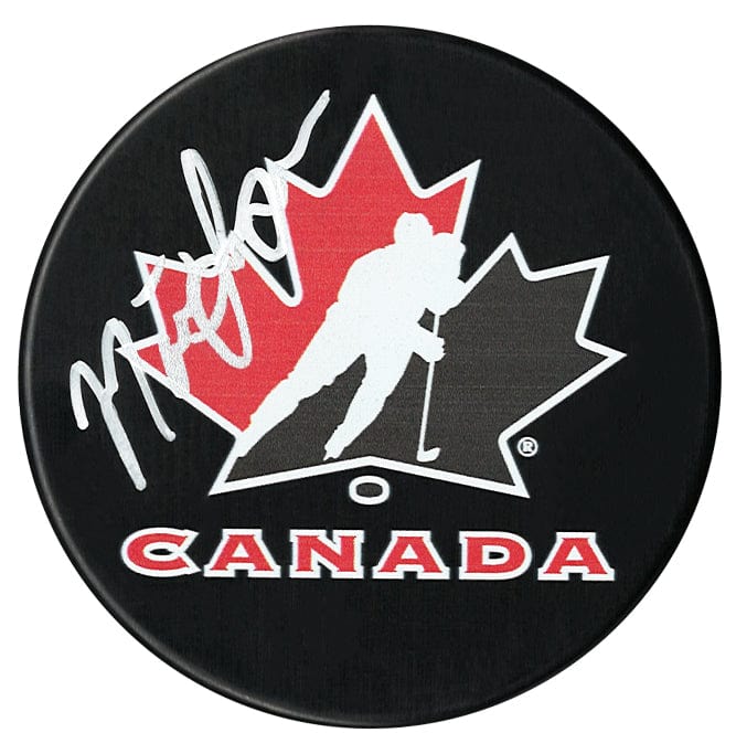 Matthew Savoie Autographed Team Canada Puck CoJo Sport Collectables Inc.