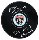 Matthew Tkachuk Autographed Florida Panthers Stanley Cup Champions Inscribed Puck CoJo Sport Collectables Inc.