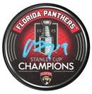 Matthew Tkachuk Autographed Florida Panthers 2025 Stanley Cup Champions Puck CoJo Sport Collectables Inc.