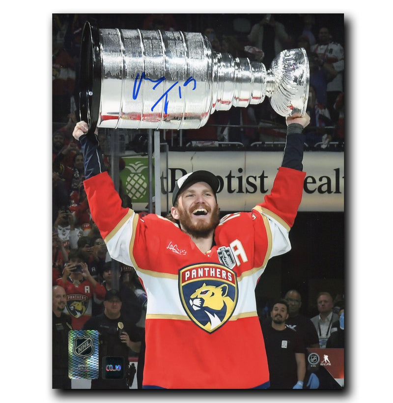 Matthew Tkachuk Florida Panthers Autographed 2025 Stanley Cup 8x10 Photo CoJo Sport Collectables Inc.