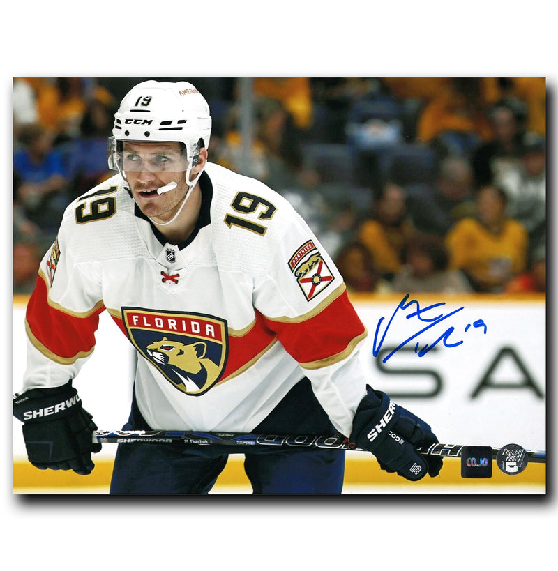 Matthew Tkachuk Florida Panthers Autographed Face-Off 8x10 Photo CoJo Sport Collectables Inc.