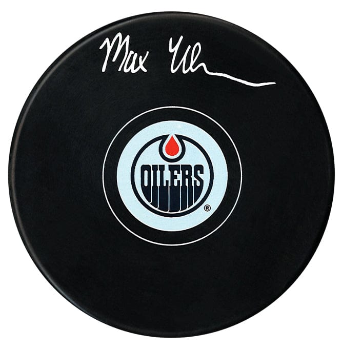 Maximus Wanner Autographed Edmonton Oilers Puck CoJo Sport Collectables Inc.