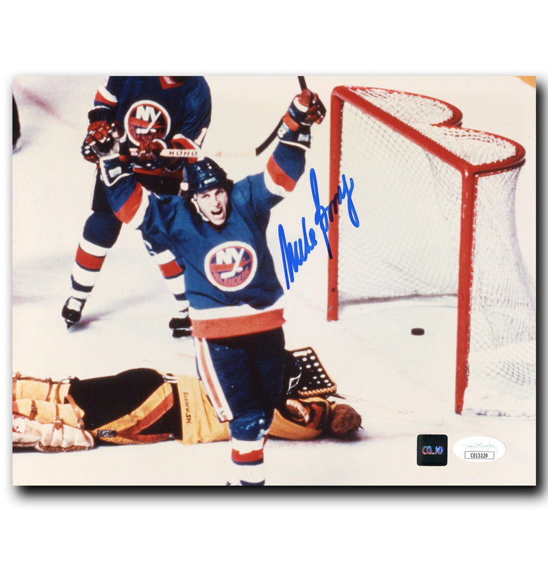 Mike Bossy New York Islanders Autographed Goal Celebration 8x10 Photo CoJo Sport Collectables Inc.