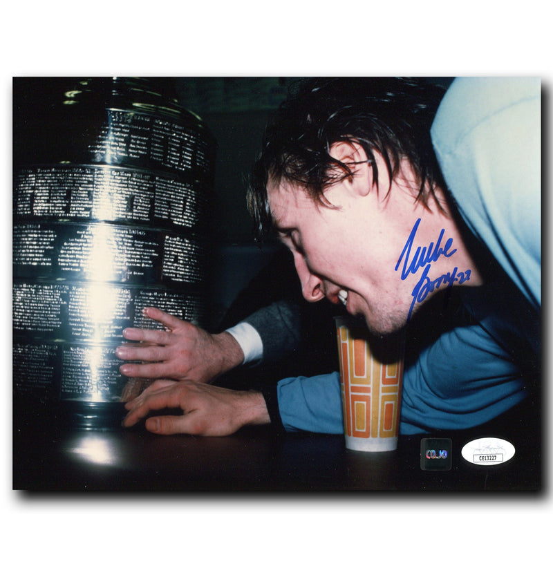 Mike Bossy New York Islanders Autographed Stanley Cup 8x10 Photo CoJo Sport Collectables Inc.
