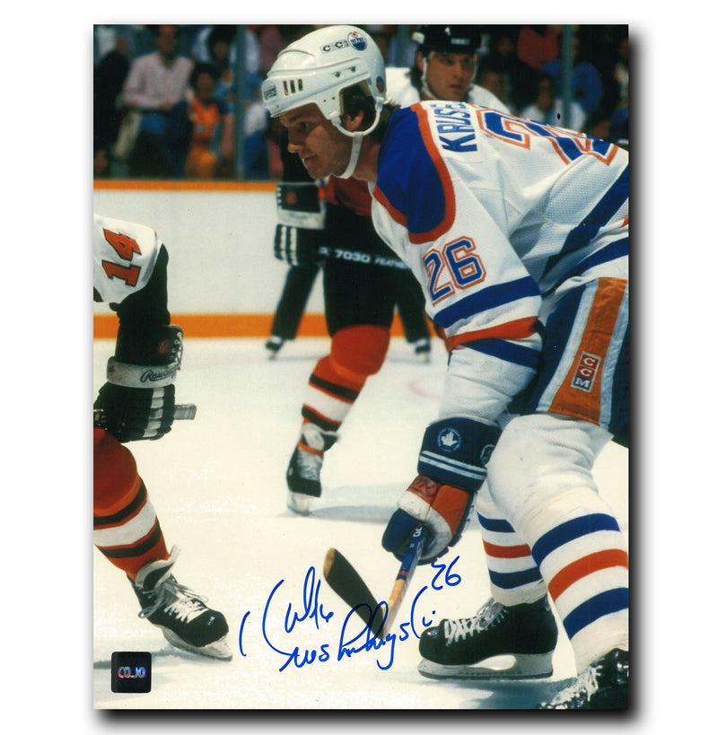 Mike Krushelnyski Edmonton Oilers Autographed 8x10 Photo CoJo Sport Collectables Inc.
