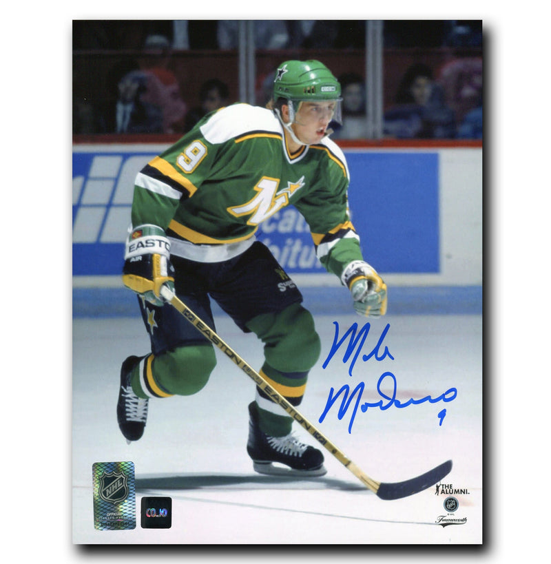 Mike Modano Minnesota North Stars Autographed Skating 8x10 Photo CoJo Sport Collectables Inc.