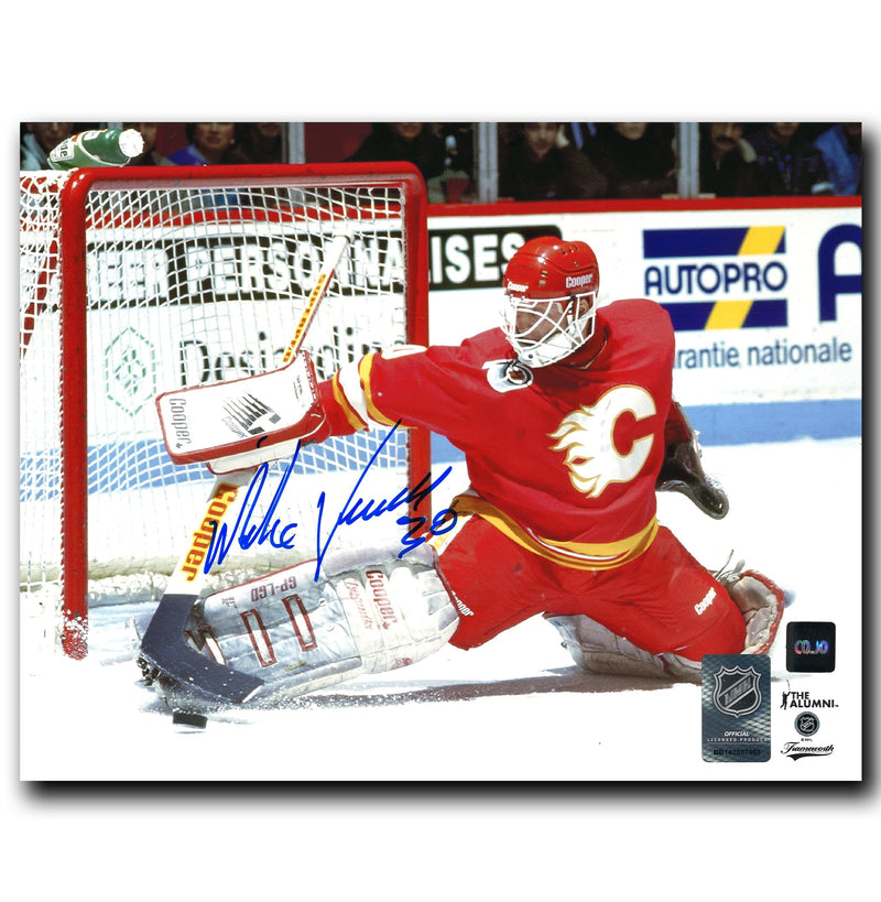 Mike Vernon Calgary Flames Autographed Save 8x10 Photo CoJo Sport Collectables Inc.