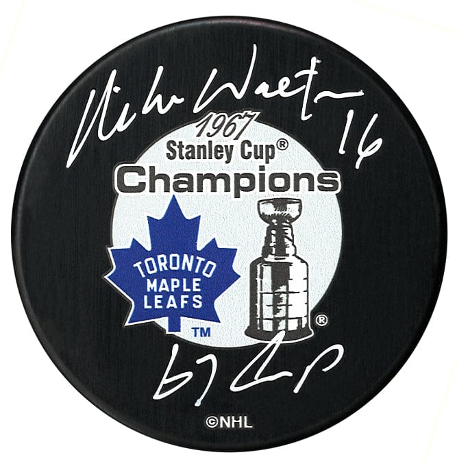 Mike Walton Autographed Toronto Maple Leafs 1967 Stanley Cup Champions Puck CoJo Sport Collectables Inc.