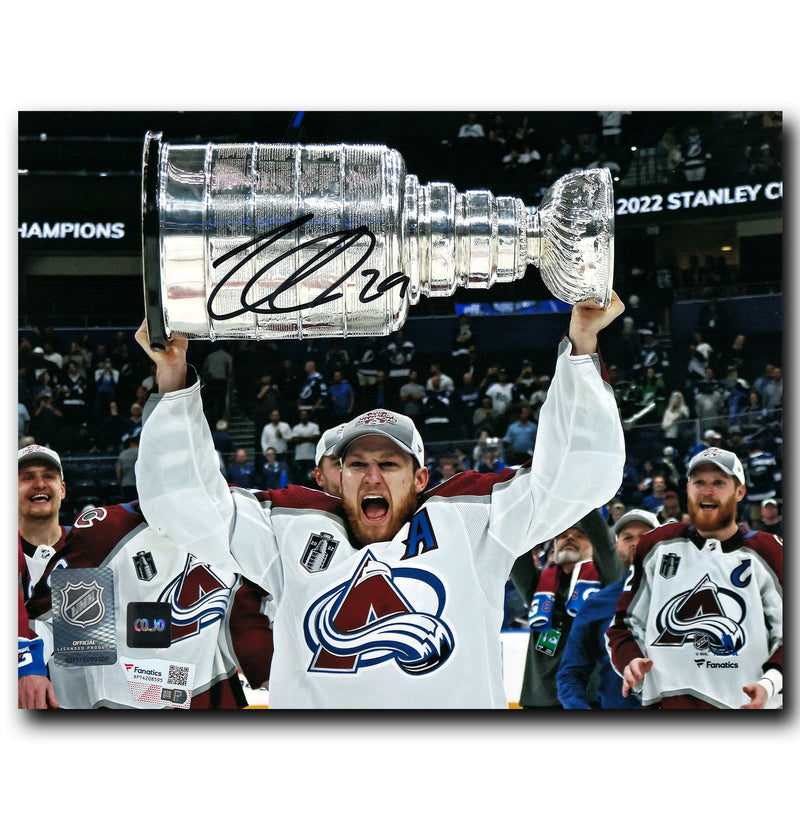 Nathan MacKinnon Colorado Avalanche Autographed Stanley Cup 8x10 Photo CoJo Sport Collectables Inc.