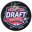 Nick Moldenhauer Autographed 2022 Inscribed NHL Draft Puck CoJo Sport Collectables Inc.