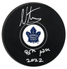 Nick Moldenhauer Autographed Toronto Maple Leafs Draft Inscribed Puck CoJo Sport Collectables Inc.