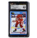 Nicklas Lidstrom Autographed 1991-92 Score Canadian Bilingual