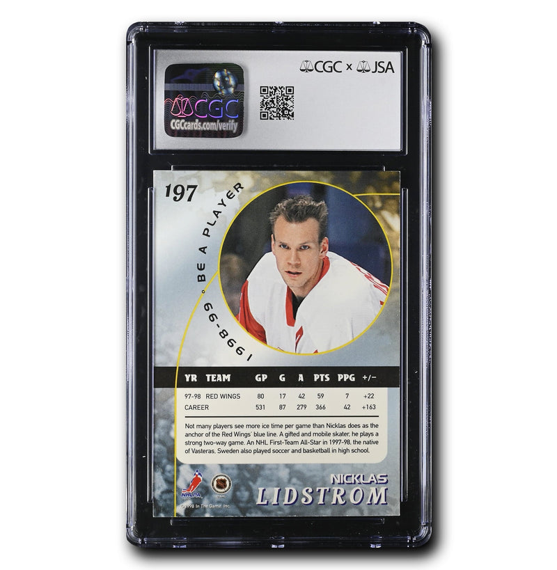 Nicklas Lidstrom Autographed 1998-98 In the Game Be A Player