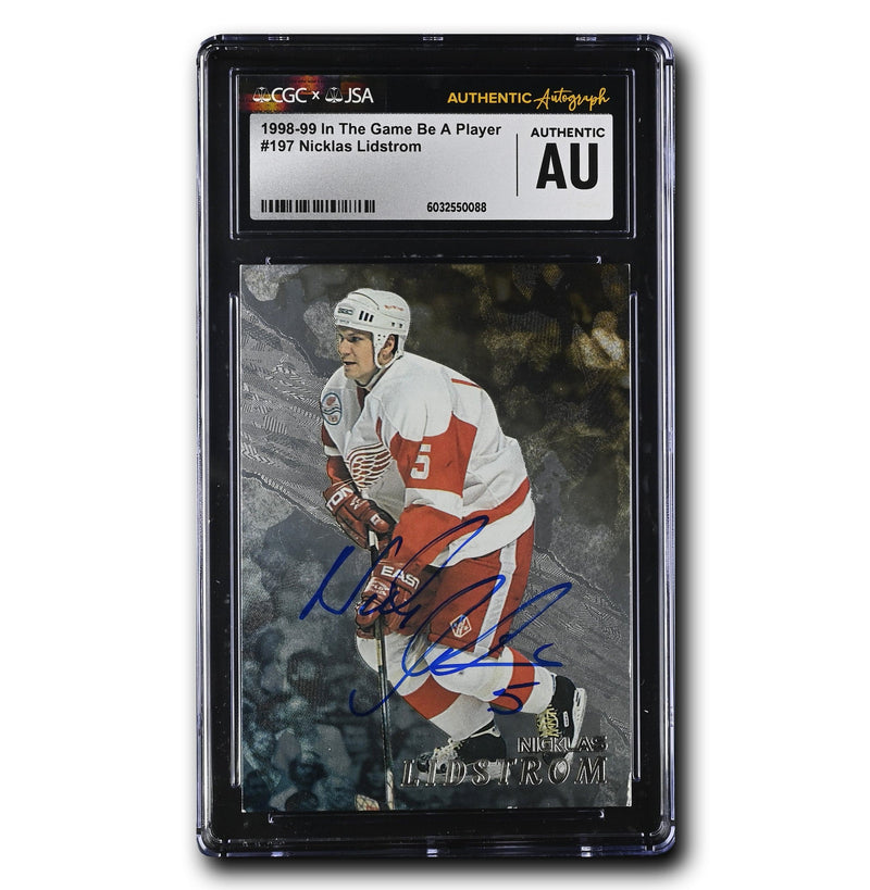 Nicklas Lidstrom Autographed 1998-98 In the Game Be A Player