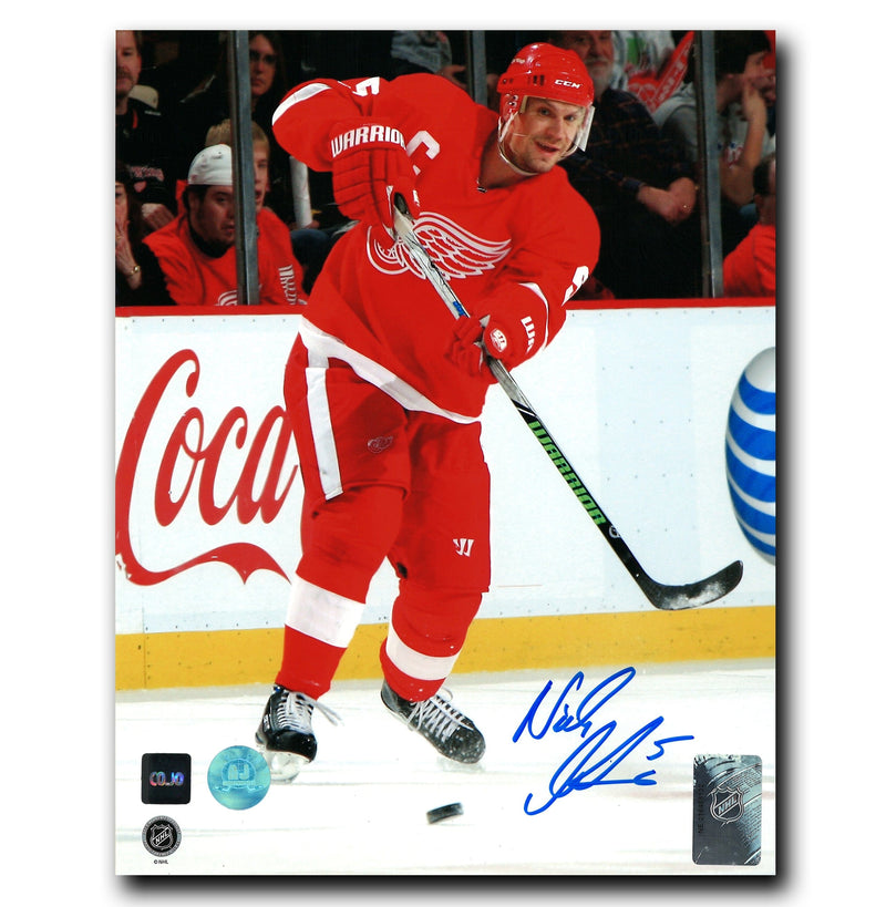 Nicklas Lidstrom Detroit Red Wings Autographed Action 8x10 Photo CoJo Sport Collectables