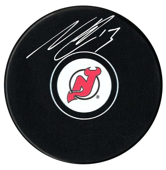 Nico Hischier Autographed New Jersey Devils Puck CoJo Sport Collectables Inc.