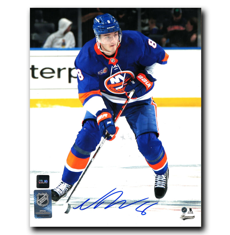 Noah Dobson New York Islanders Autographed 50th Anniversary 8x10 Photo CoJo Sport Collectables Inc.