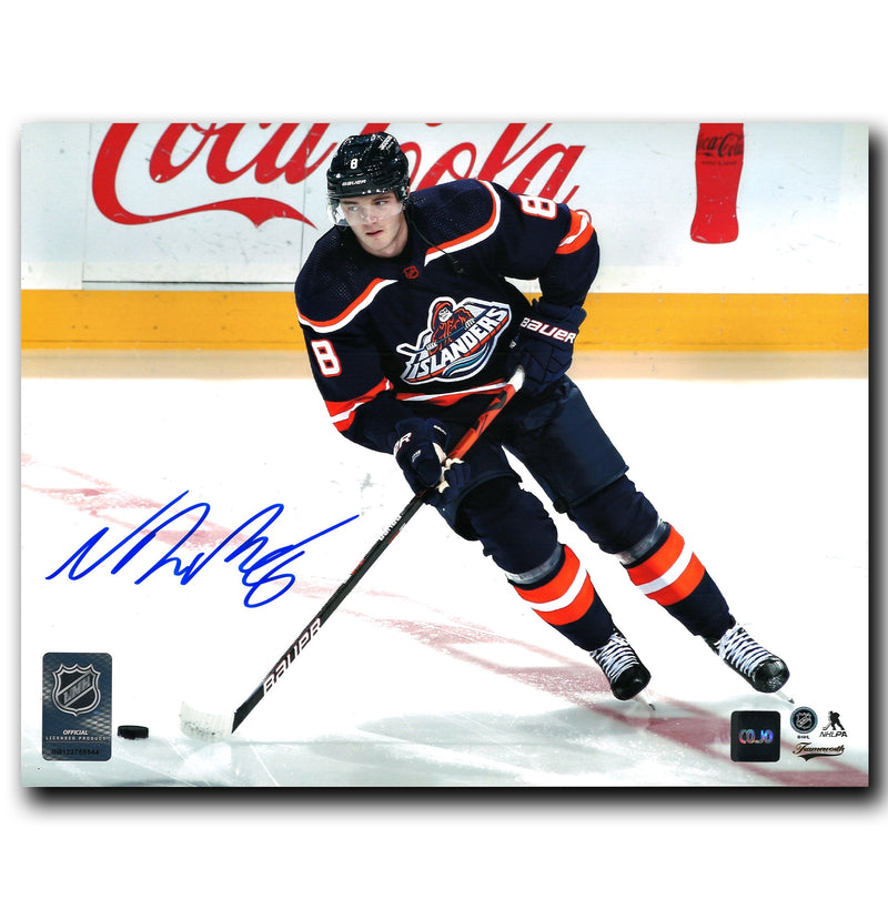 Noah Dobson New York Islanders Autographed Reverse Retro 2.0 8x10 Photo CoJo Sport Collectables Inc.