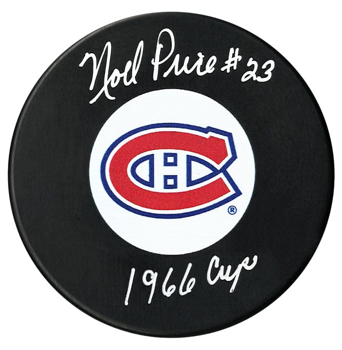 Noel Price Autographed Montreal Canadiens Stanley Cup Inscribed Puck CoJo Sport Collectables Inc.