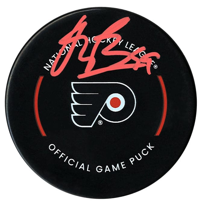 Oliver Bonk Autographed Philadelphia Flyers Official Puck CoJo Sport Collectables Inc.