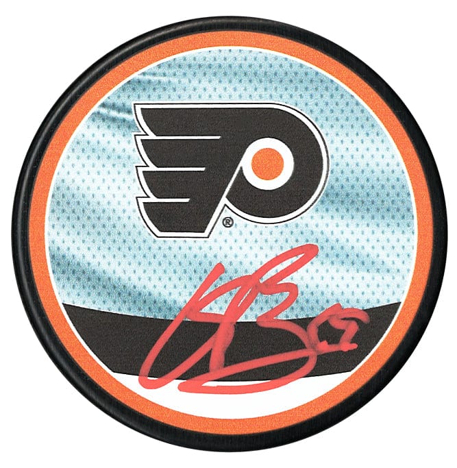 Oliver Bonk Autographed Philadelphia Flyers Reverse Retro 2.0 Puck CoJo Sport Collectables Inc.