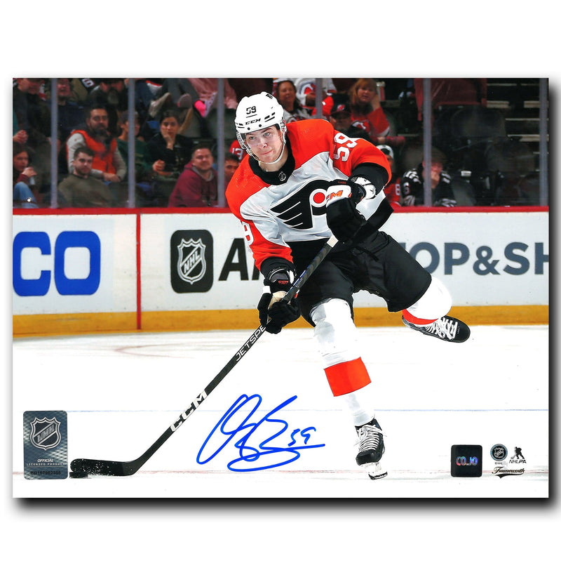 Oliver Bonk Philadelphia Flyers Autographed Action 8x10 Photo CoJo Sport Collectables Inc.