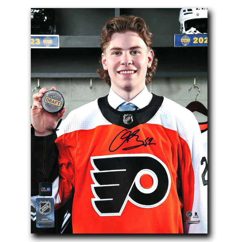 Oliver Bonk Philadelphia Flyers Autographed Draft 8x10 Photo CoJo Sport Collectables Inc.