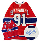 Oliver Kapanen Montreal Canadiens Autographed Fanatics Premium Jersey