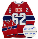 Owen Beck Montreal Canadiens Autographed Draft Inscribed Fanatics Premium Jersey CoJo Sport Collectables Inc.