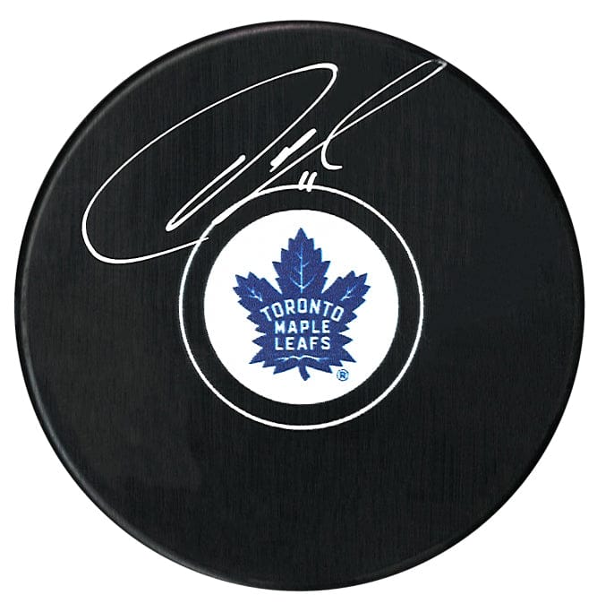 Owen Nolan Autographed Toronto Maple Leafs Puck (Small Logo) CoJo Sport Collectables Inc.