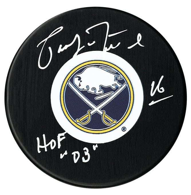 Pat LaFontaine Autographed Buffalo Sabres HOF Inscribed Puck CoJo Sport Collectables Inc.