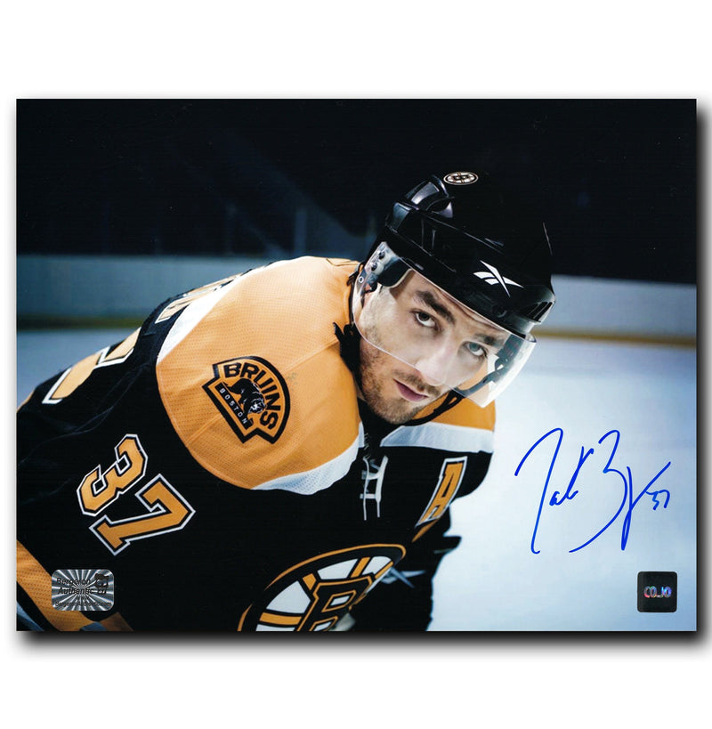 Patrice Bergeron Boston Bruins Autographed Photoshoot 8x10 Photo CoJo Sport Collectables Inc.