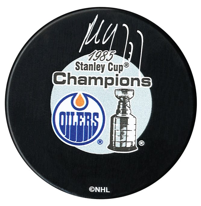 Paul Coffey Autographed Edmonton Oilers 1985 Stanley Cup Champions Puck CoJo Sport Collectables Inc.