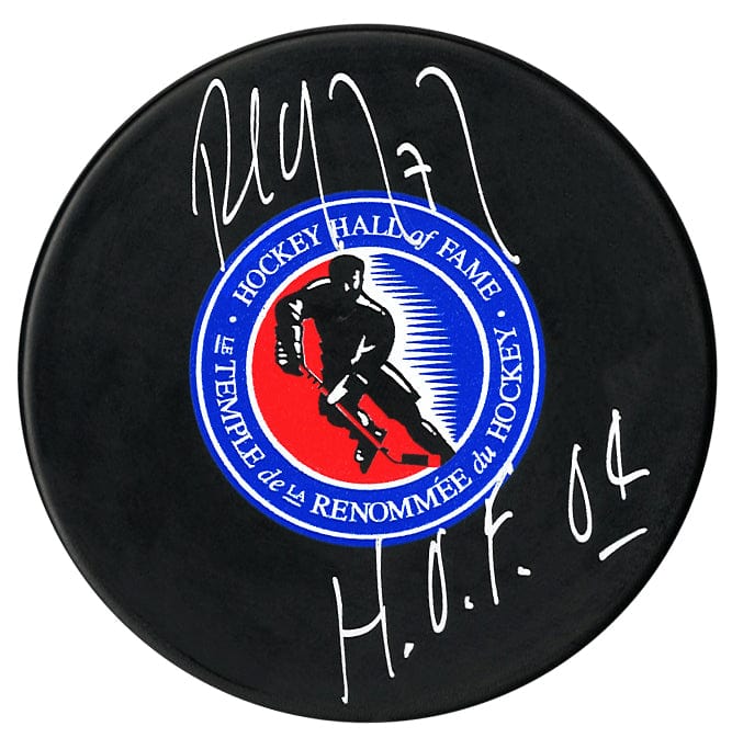 Paul Coffey Autographed Hall of Fame Inscribed Puck