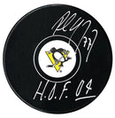 Paul Coffey Autographed Pittsburgh Penguins HOF Inscribed Puck (Small Logo) CoJo Sport Collectables Inc.
