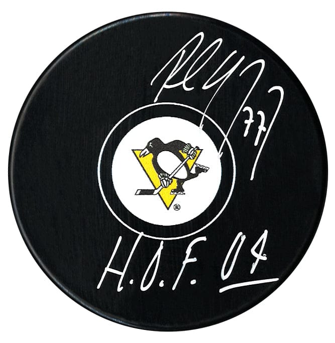 Paul Coffey Autographed Pittsburgh Penguins HOF Inscribed Puck (Small Logo) CoJo Sport Collectables Inc.
