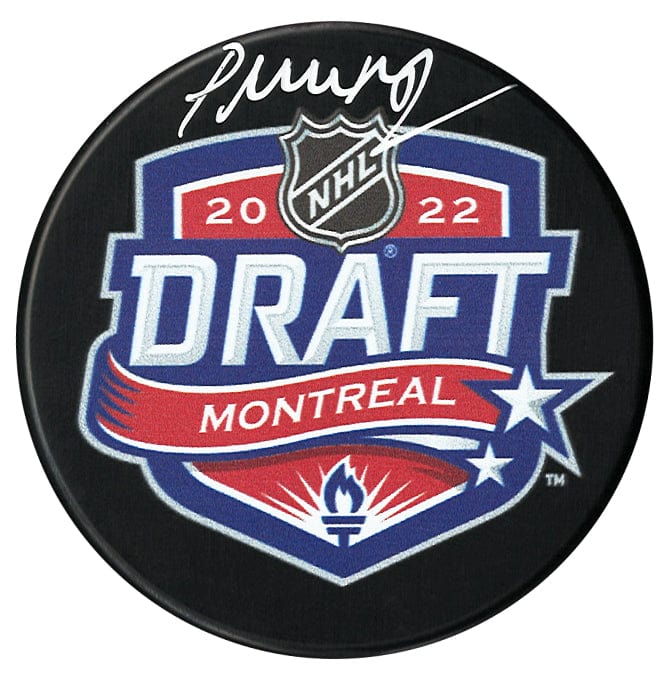 Pavel Mintyukov Autographed 2022 NHL Draft Puck CoJo Sport Collectables Inc.