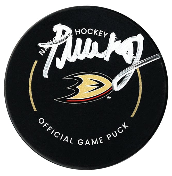 Pavel Mintyukov Autographed Anaheim Ducks Official Puck CoJo Sport Collectables Inc.
