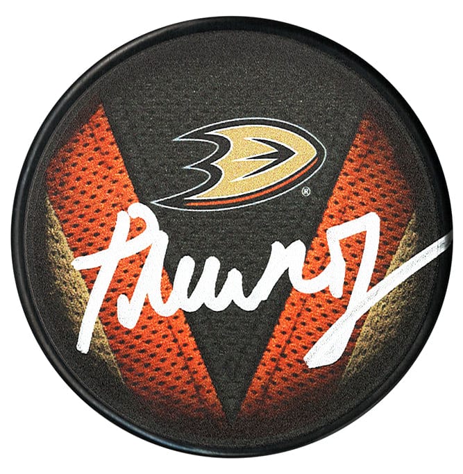 Pavel Mintyukov Autographed Anaheim Ducks Stitch Puck CoJo Sport Collectables Inc.