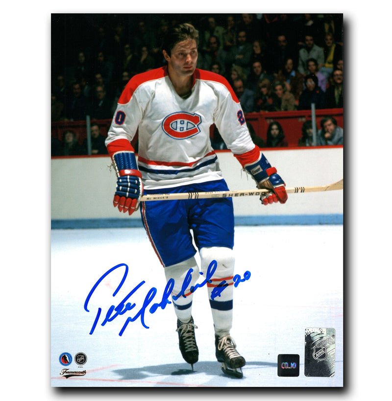 Pete Mahovlich Montreal Canadiens Autographed Away 8x10 Photo CoJo Sport Collectables Inc.