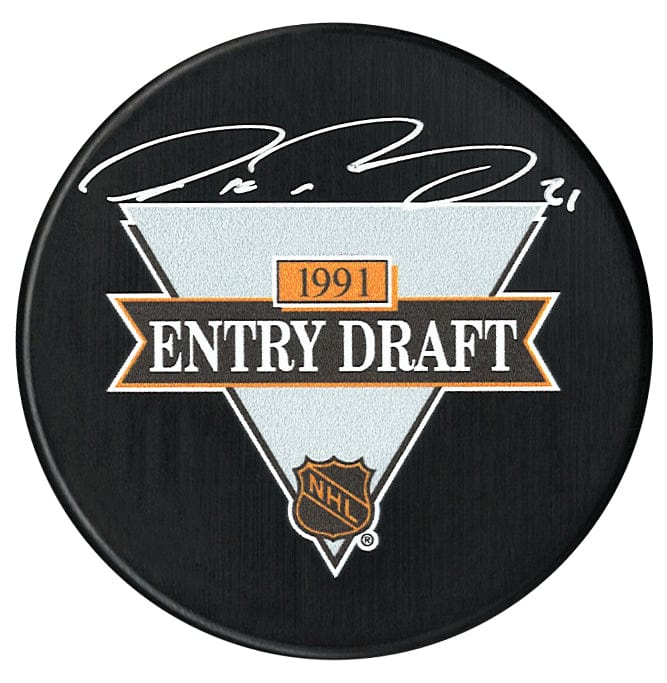 Peter Forsberg Autographed 1991 NHL Draft Puck CoJo Sport Collectables Inc.