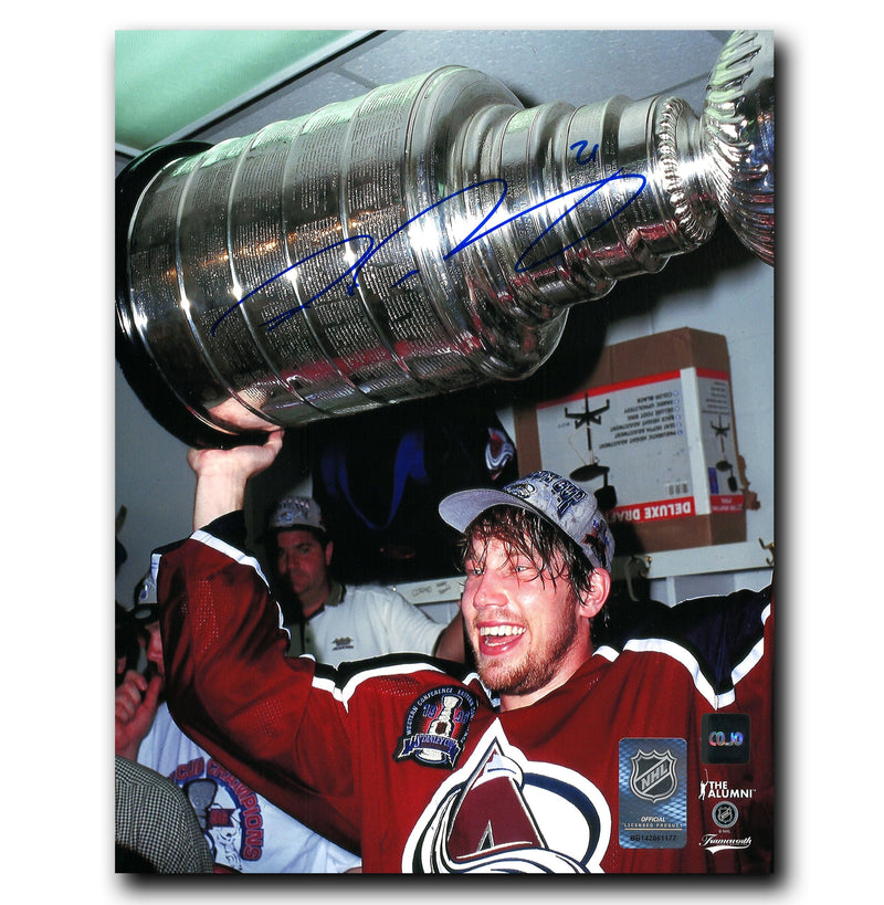 Peter Forsberg Colorado Avalanche Autographed Stanley Cup 8x10 Photo CoJo Sport Collectables Inc.