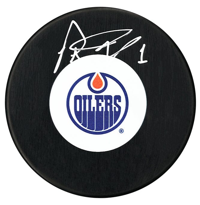 Peter Ing Autographed Edmonton Oilers Puck CoJo Sport Collectables Inc.