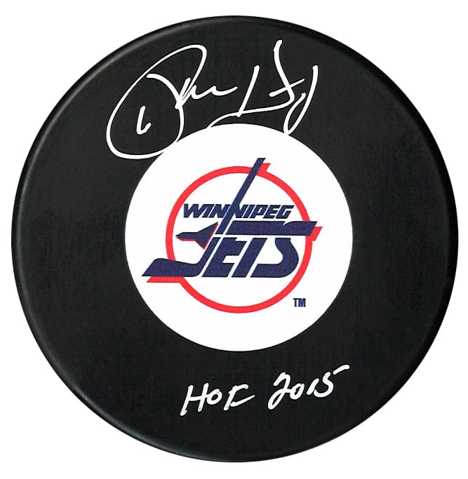 Phil Housley Autographed Winnipeg Jets HOF Inscribed Puck CoJo Sport Collectables Inc.
